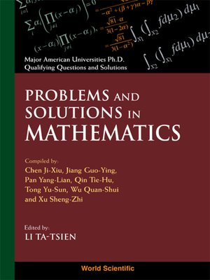 cover image of Problems and Solutions In Mathematics